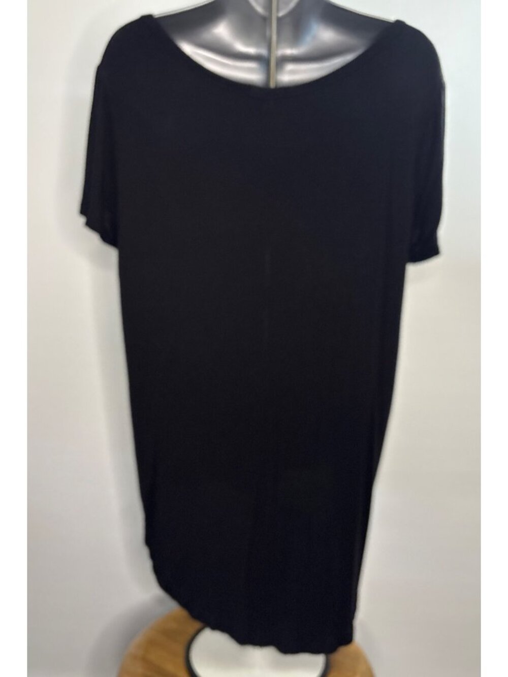 Knit Riot Caffeine Queen Coffee Lover Distressed Women's Black Scoop Neck Tee - Picture 5 of 8